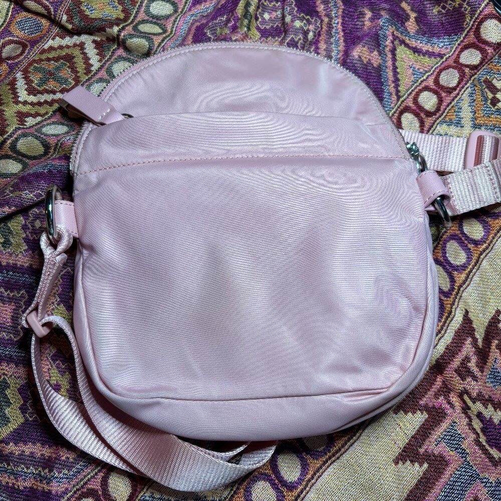 Lululemon Womens All Night Festival Bag Micro 1.5L Blush Silver Zipper Foldover - Picture 3 of 7
